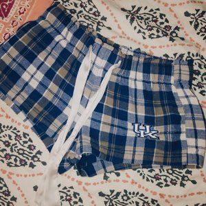 University of Kentucky Plaid Boxer PJ Shorts